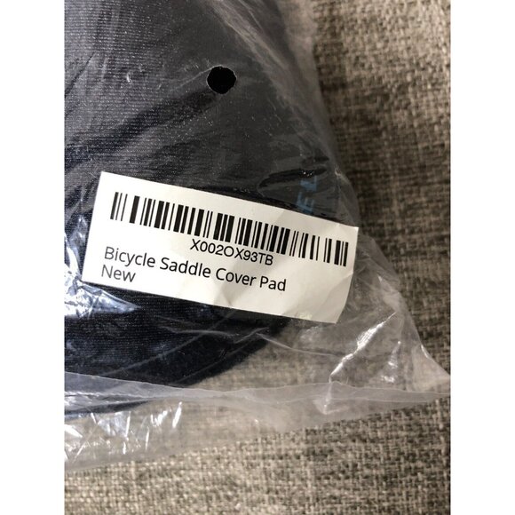 MC Road Black Adult Bicycle Saddle Seat Gel Padded Cover with Rain Cover - Picture 4 of 4